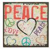 Magnet 7x7cm PEACE